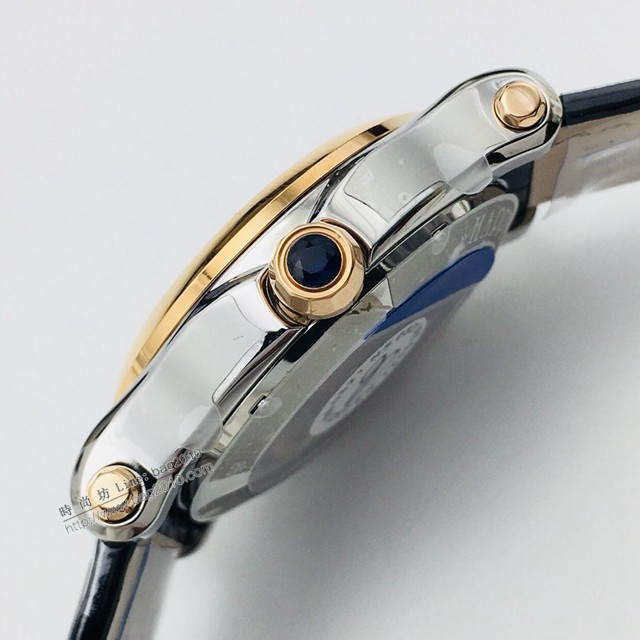 肖邦Chopard機械女士腕表 蕭邦對休閒風格頂級鱷魚皮帶女表  gjs2255